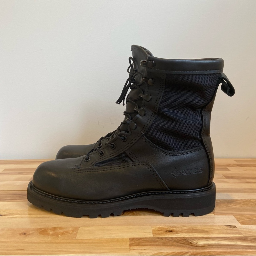 Bates tactical combat high boots gore-tex side zip & lace up closure 7.5
